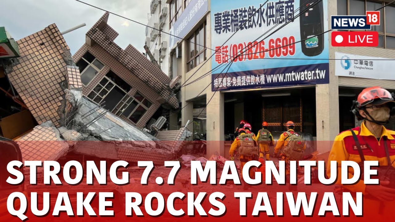 Taiwan Earthquake Live Updates | Massive Quake In Taiwan, Collapsing Buildings, Causing Tsunami N18L