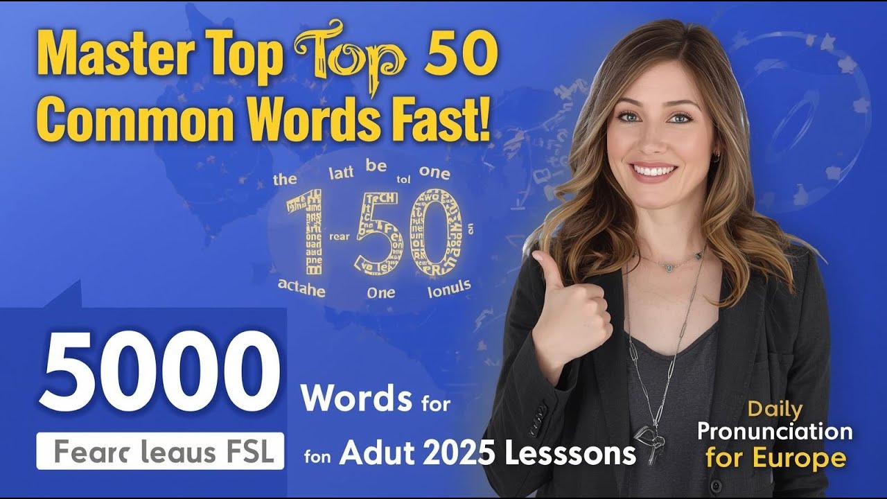 Top 500 Common English Words for Adults ESL Master 1 50 with Clear Pronunciation  2026
