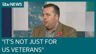 Blind war veteran who marched at Cenotaph | ITV News