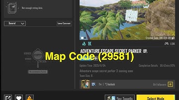 BGMI ADVENTURE ESCAPE SECRET PARKER /⚡️WOW MODE (29581) 