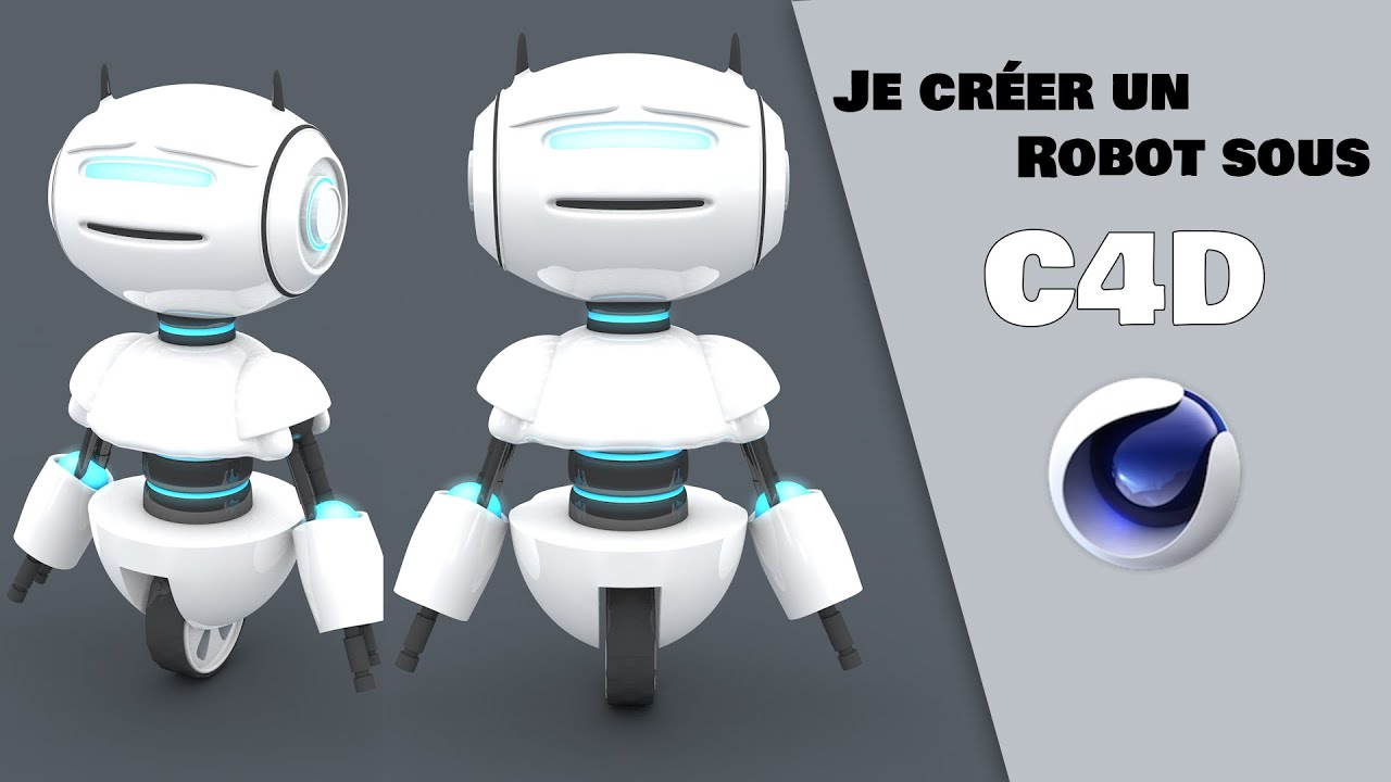 Comment créer un robot sous C4D [timelaps] - YouTube