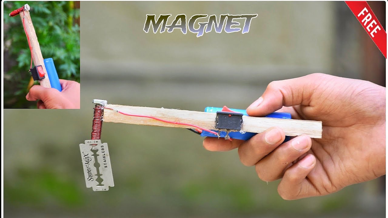 How to make a magnet at home || Magnet kaise banaye... - YouTube
