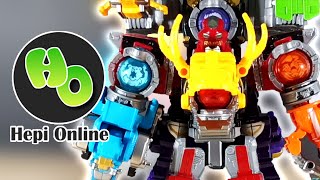 DX Kyutama Gattai Ryutei KyurenOh | Kombinasi Mecha Uchuu Sentai Kyuranger KyurenOh dan RyuTeiOh