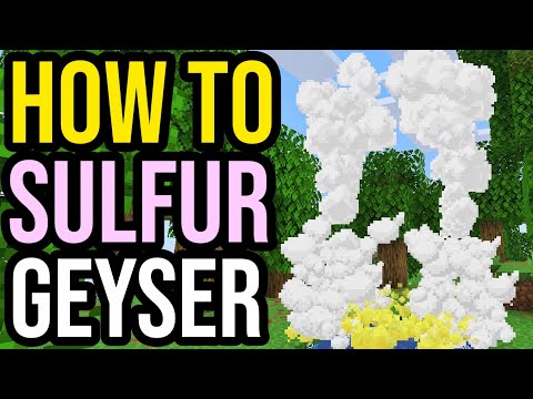 How To Make Sulfur Geyser In Minecraft