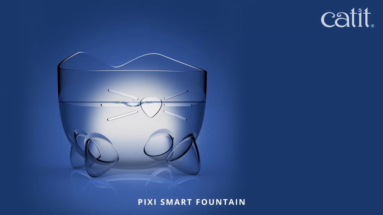 Catit - PIXI Smart Drinking Fountain - YouTube