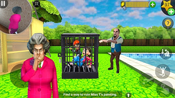 Scary Teacher 3D_New updater-New fun video everyday , gameplay walkthrough  part 556 ( android, ios)