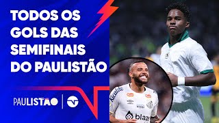 ENDRICK E GUILHERME BRILHAM NAS SEMIFINAIS! PALMEIRAS X SANTOS FAZEM A FINAL DO PAULISTÃO