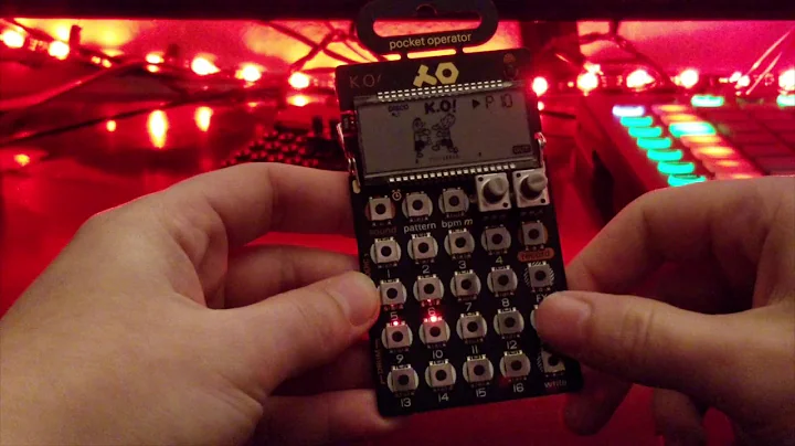 PO 33 pocket operator introduction tutorial