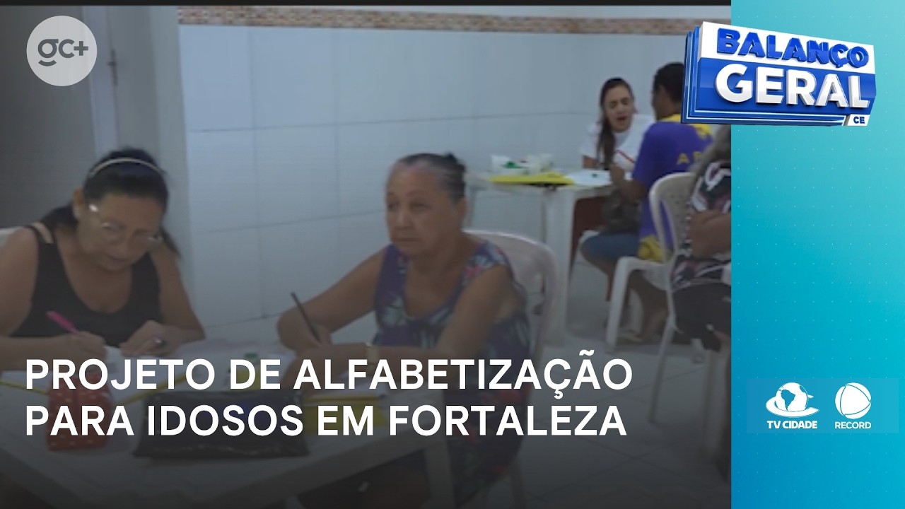 Projeto de alfabetização em Fortaleza ensina idosos a ler e escrever | Balanço Geral CE
