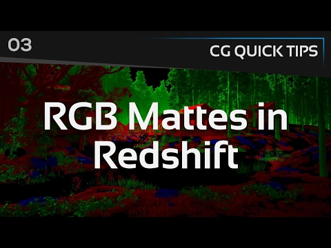 RGB Mattes in Redshift - CG Quick Tips #3