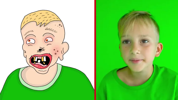 Vlad and Niki Four Colors Playhouse Challenge | drawing meme 