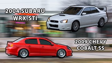Close Race! Cobalt SS Turbo VS Subaru WRX STI