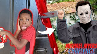 MICHAEL MYERS CHALLENGE!  Who Will He Catch?  | *VLOG*