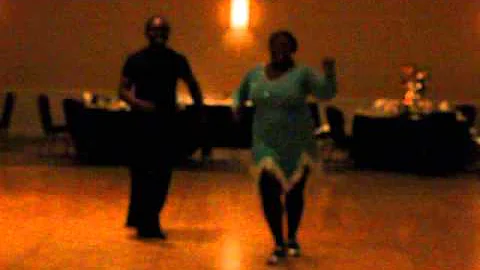 Kendra Banks w/partner dancing to "All About That ...
