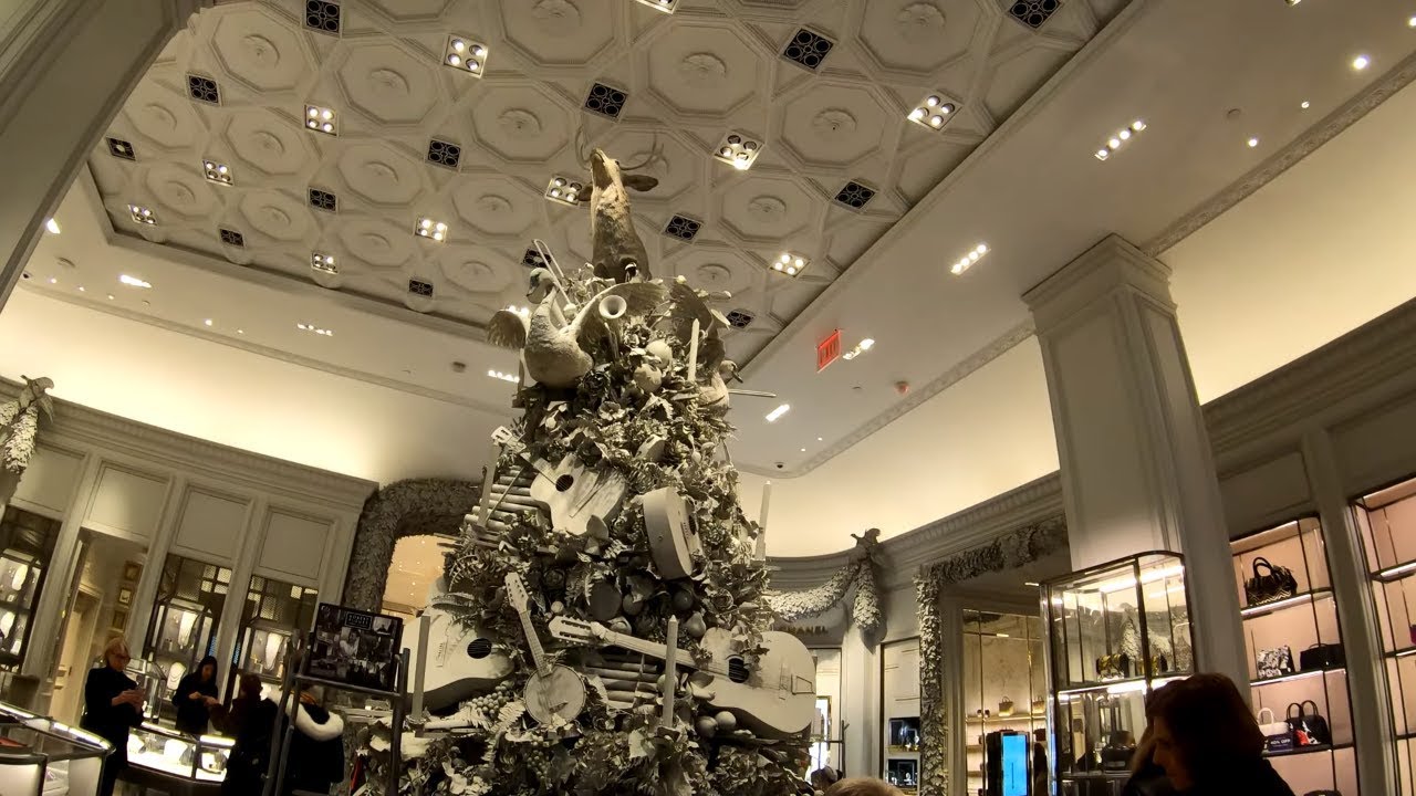 ᴷ Walking Tour Of The Bergdorf Goodman Fifth Avenue Store Nyc During The Holidays 2018