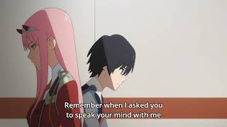 Zero two got irritated with Hiro || Darling In The Franxx