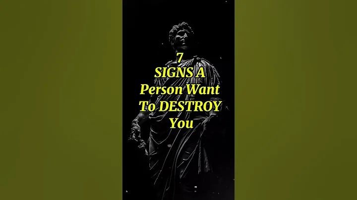 7 SIGNS A Person Want To DESTROY You #stoicism #mindset #lifelessons #resilience #motivation #shorts