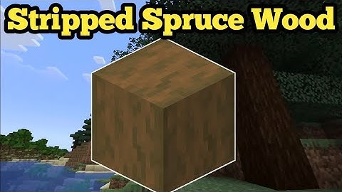 How to get Stripped Spruce Wood in Minecraft