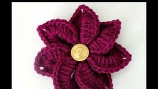 crocodile stitch flower crochet in Tamil/English
