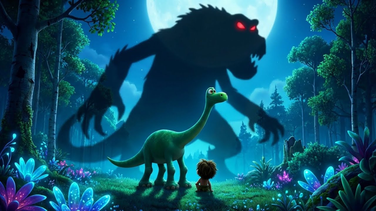 Arlo & Spot vs. The GIANT SHADOW MONSTER! 🌑🦖 Scary Night Adventure!