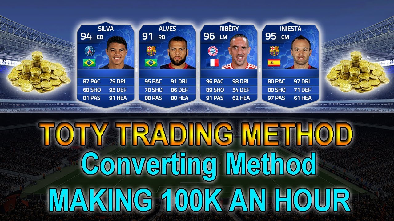 FIFA 14 - Converting Method MAKING 100K AN HOUR - TOTY Trading Method Market CRASH