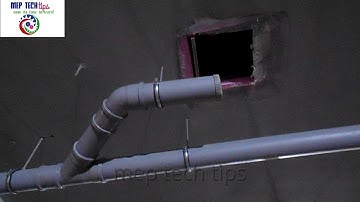 How to install a drainage pipe at High level in hindi/urdu - Part-1 by MEP TECH TIPS