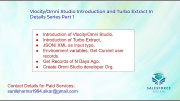 Vlocity/Omni Studio Introduction and Turbo Extract Data Mapper/ Data Raptor In Details Series Part 1