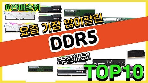 DDR5 추천 판매순위 Top10 || 가격 평점 후기 비교