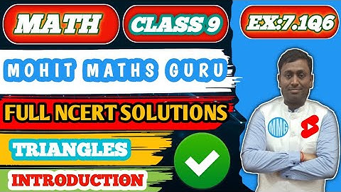 Class 9 Maths Chapter 7 Triangles Exercise 7.1 Question 6 l Class9 Ncert Solutions