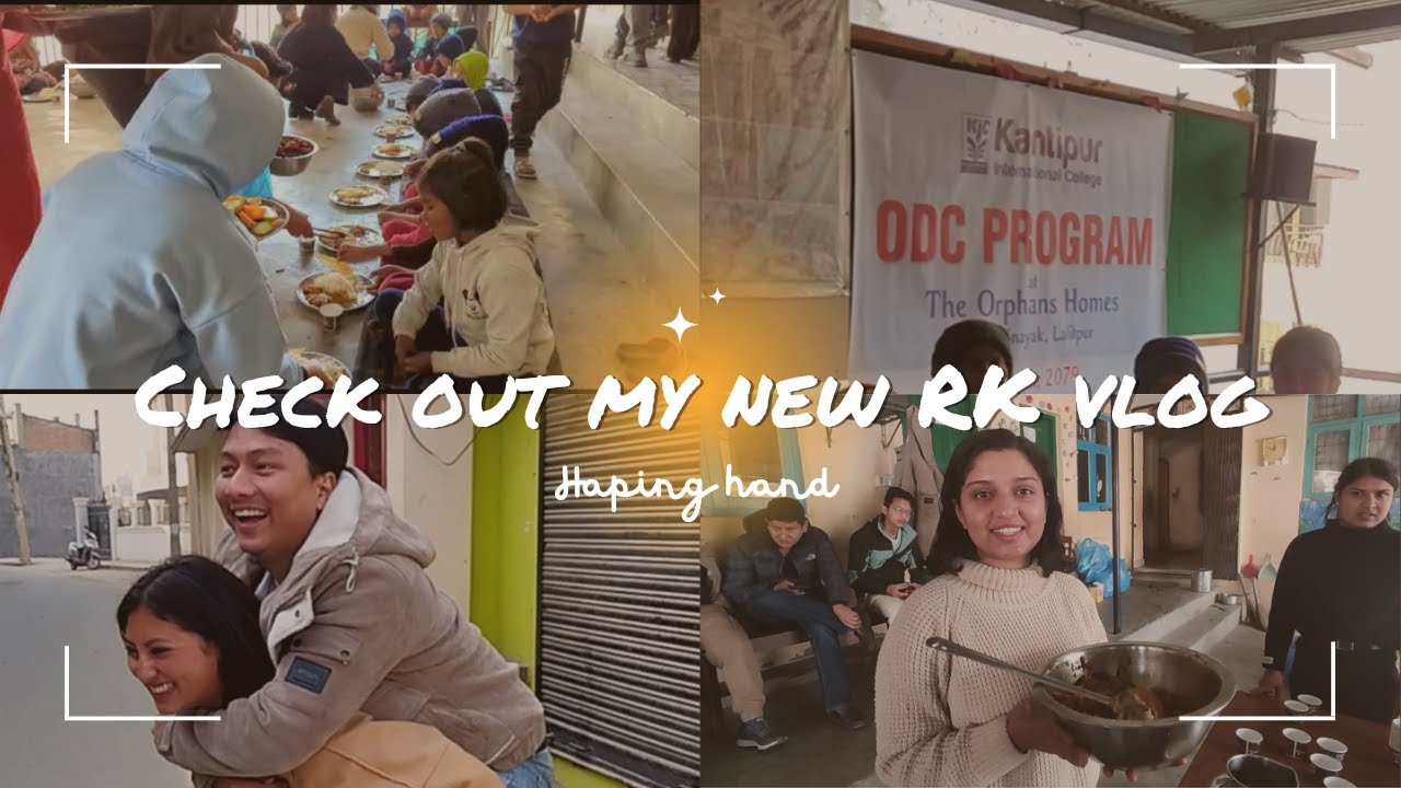 My First Vlog | With my college friends\ spending time with orphan ...