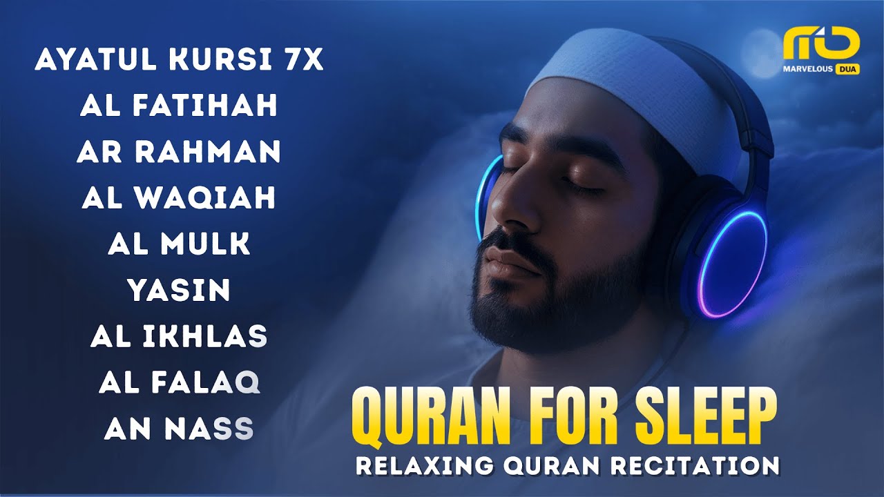 Beautiful Quran For Deep Sleep ✦ Ayatul Kursi, Yasin, Rahman, Waqiah, AlMulk, By Alaa Aqel