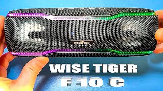 WISETIGER F10C 25 Вт МОЩЬНОГО живого звука 💥Bluetooth колонка с защитой IPX7 РАБОТАЕТ ДАЖЕ ПОД ВОДОЙ