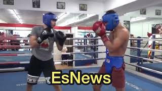 A young ryan garcia sparring was super talented even back then