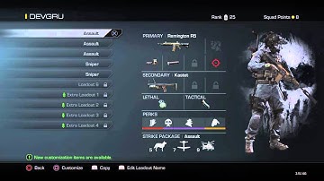 Call of Duty Ghosts DEVGRU Loadouts