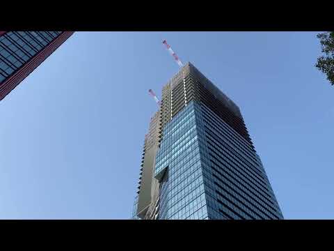 42階215ｍ｢（仮称）三田三・四丁目地区第一種市街地再開発事業｣の様子 2022年3月上旬撮影