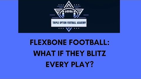 Flexbone Football: What if They Blitz Every Play?