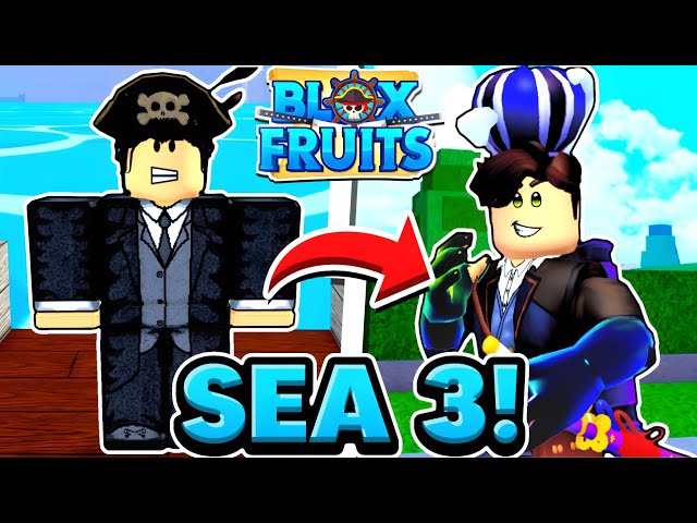 Quando seu Amigo Chega no Sea 3 Pela Primeira Vez! - Blox Fruits #blox