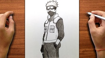 How to Draw Kakashi Full Body | Easy Naruto Anime Drawing Tutorial (Step by Step)
