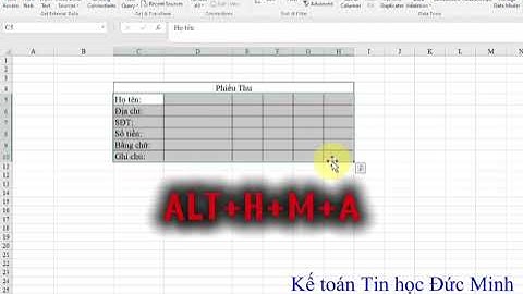 Gộp ô hàng loạt trong Excel siêu nhanh