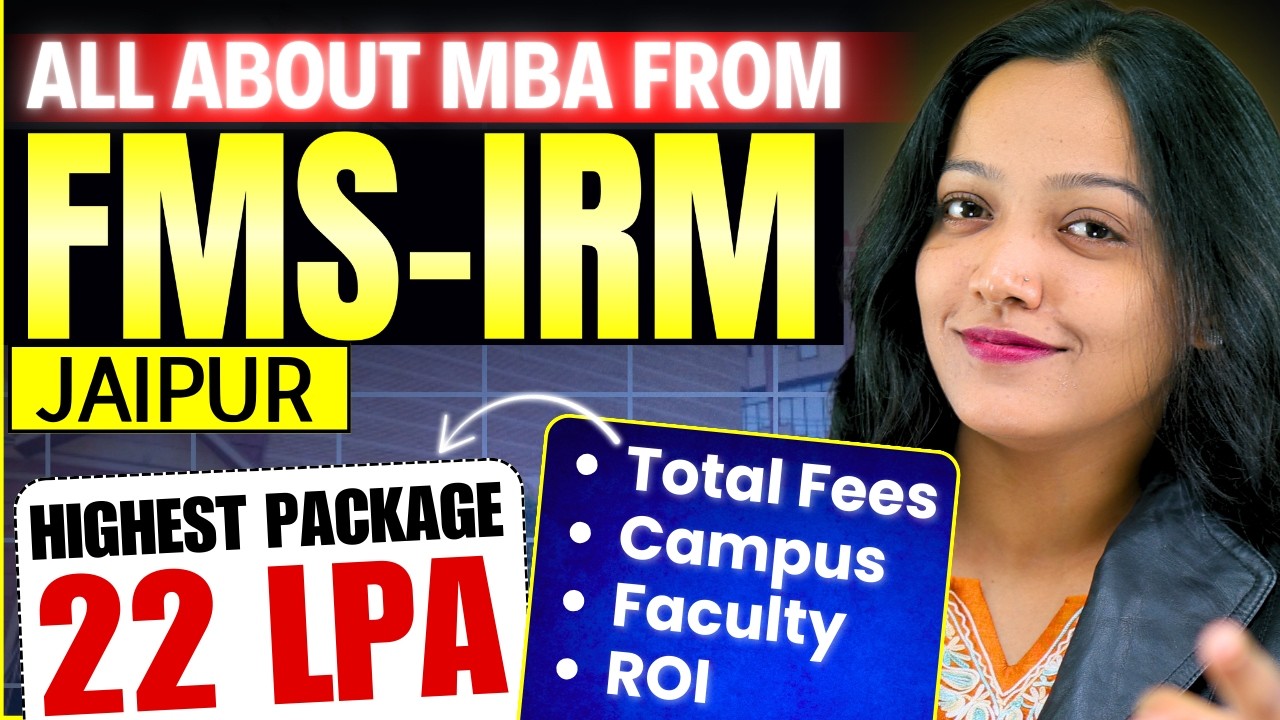 FMS-IRM Jaipur MBA Review 2026 | Highest Package 22 LPA? Fees, ROI ...