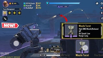 How to Build Missile Turret in COD Mobile Zombies | Build Missile Turrets in Undead Siege Matches