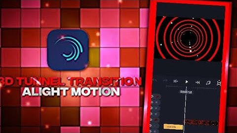 How to make 3D tunnel effect in Alight Motion