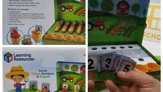 Learning Resources LER5553 Veggie Farm Sorting Set