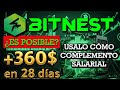 GANE 360 USDT EN 28 DIAS CON BITNEST, USAMOS BITNEST COMO COMPLEMENTO SALARIAL, DATE UN RESPIRO!
