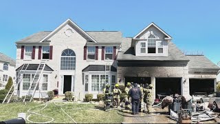 5 without a home after fire in garage in Fort Washington, Maryland