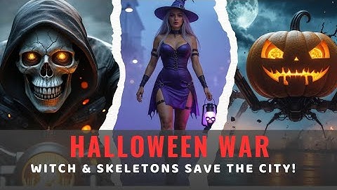 "When Magic Meets Skeletons and Pumpkin Bot : The Halloween Battle🎃💀