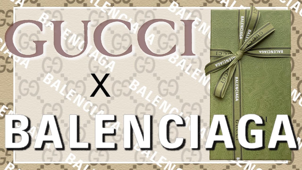 ☺︎開封動画☺︎ GUCCI×BALENCIAGA|The Hacker Project card case