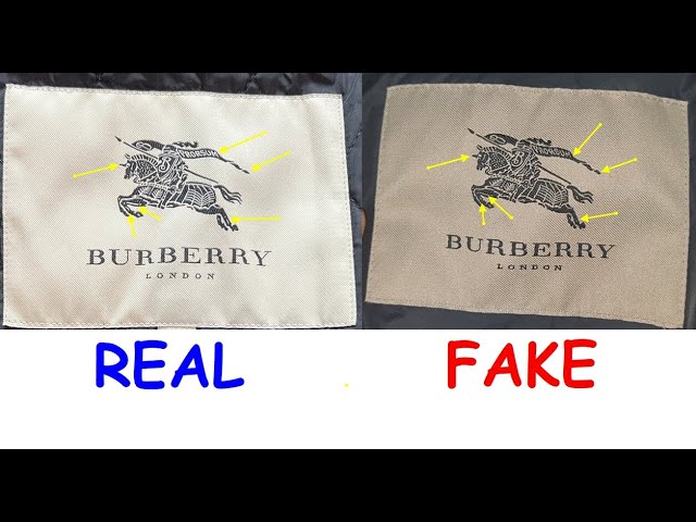 fake burberry vs real