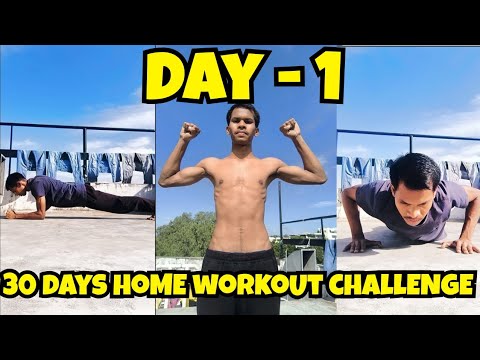 Day 1 - 30 Days Home Workout Challenge - YouTube