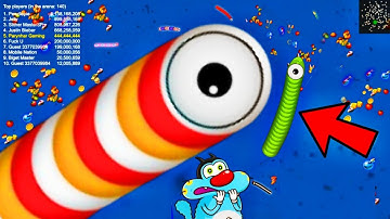Worm zone Biggest Gameplay snake io / oggy play Saamp game Epic Worm